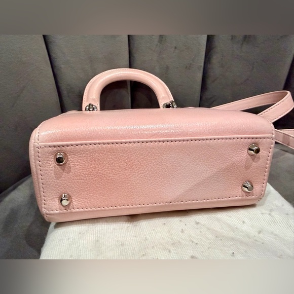 Mini Lady Dior Pink Embroidered Sequin Flowers shoulder Bag Christian Dior - Picture 10 of 17